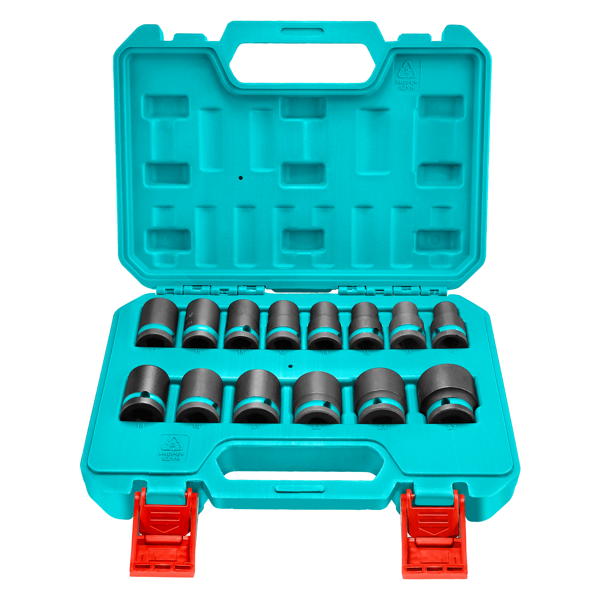 TOTAL Impact Socket Set 1/2 Inch Drive 14 Piece - Image 4