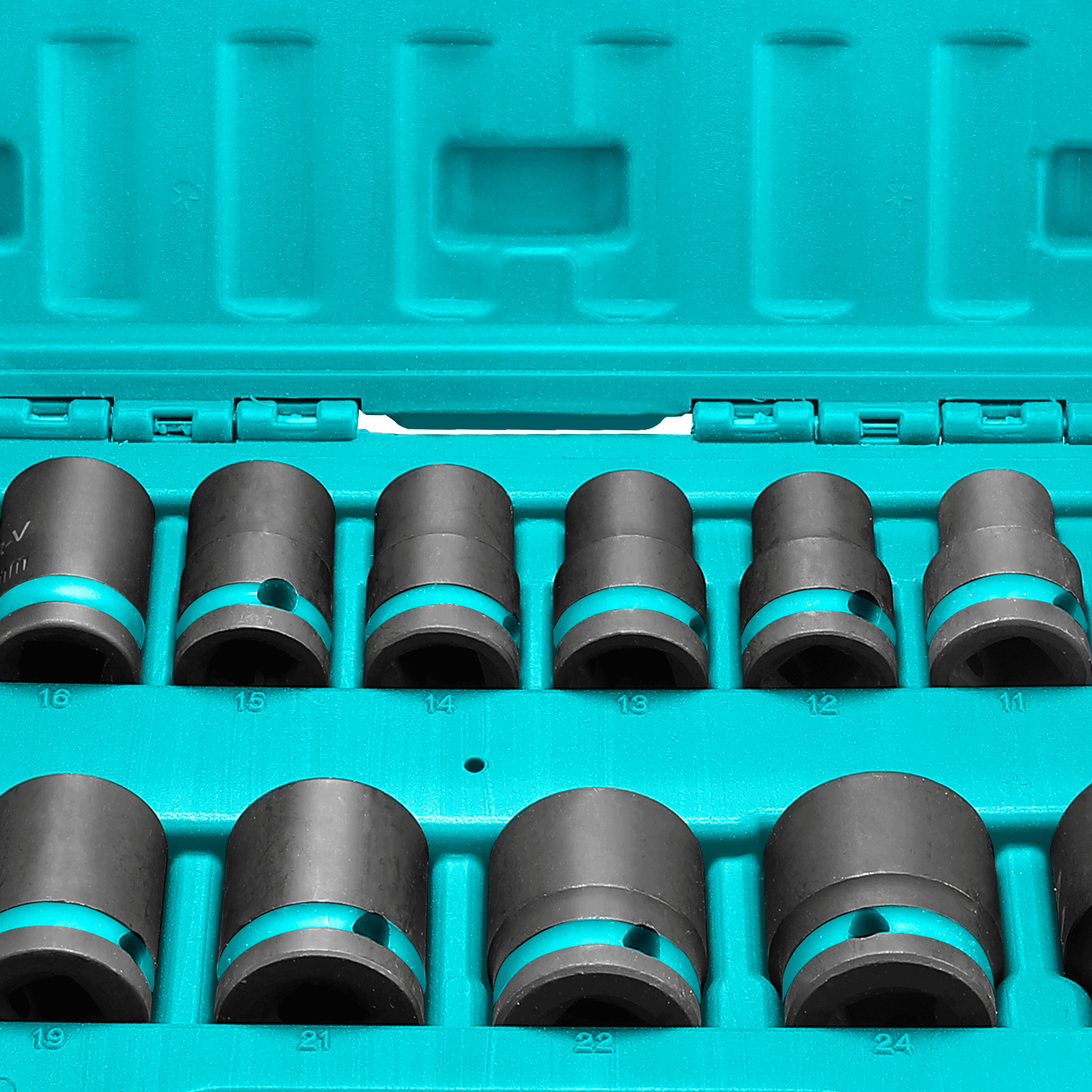 TOTAL Impact Socket Set 1/2 Inch Drive 14 Piece - Image 6