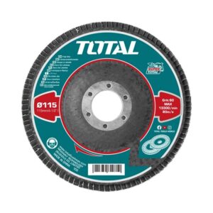 TOTAL Abrasive Flap Disc 115mm P60 (10 Pack)