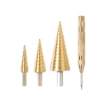 TOTAL Step Drill Bit Set Centre Punch 4 Piece