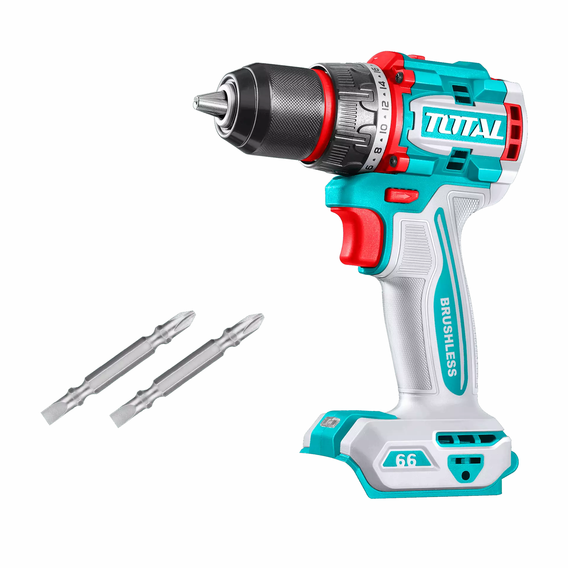 TOTAL Compact Drill 66Nm 13mm BL Li-Ion 20V