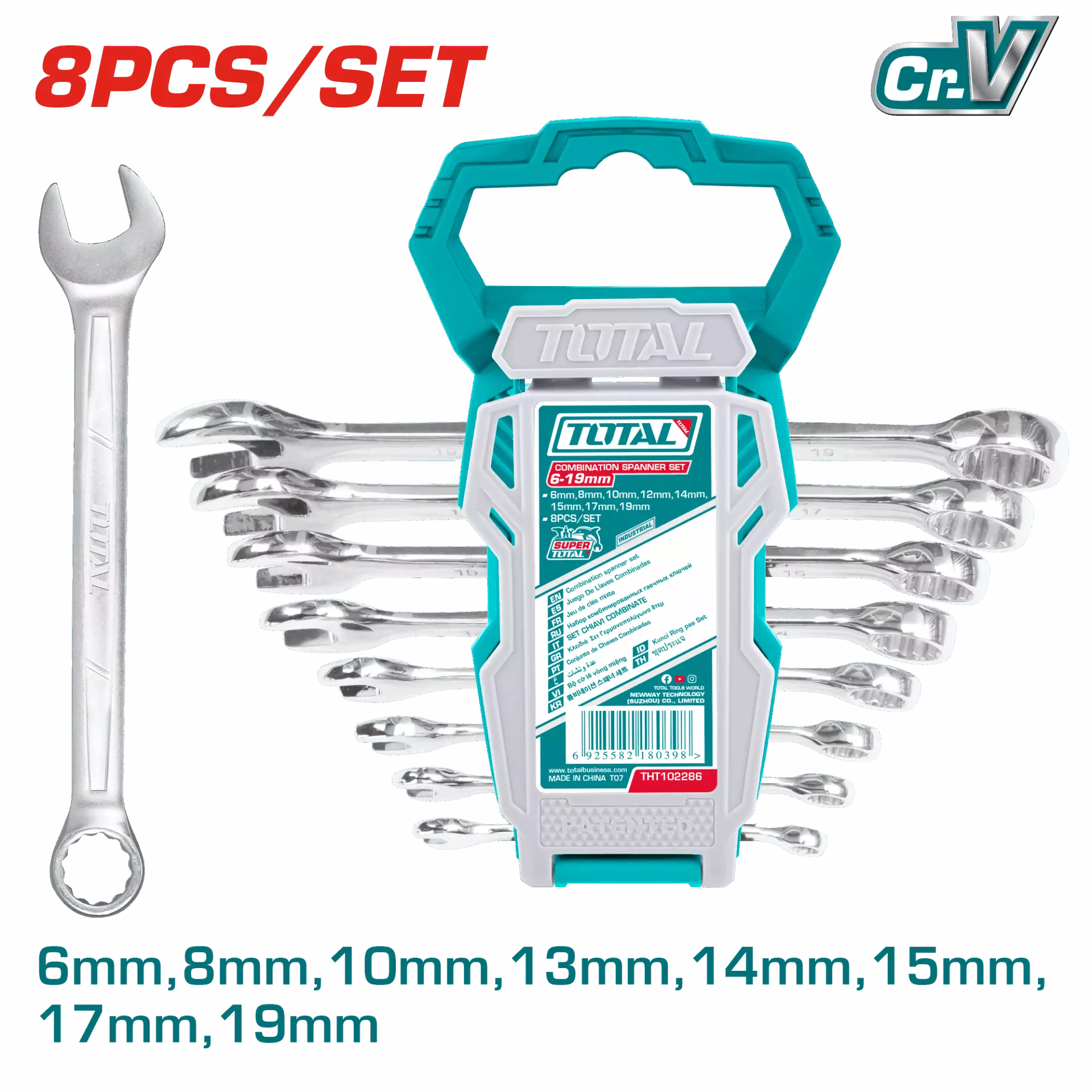 TOTAL Combination Spanner Set 8 Piece - Image 2