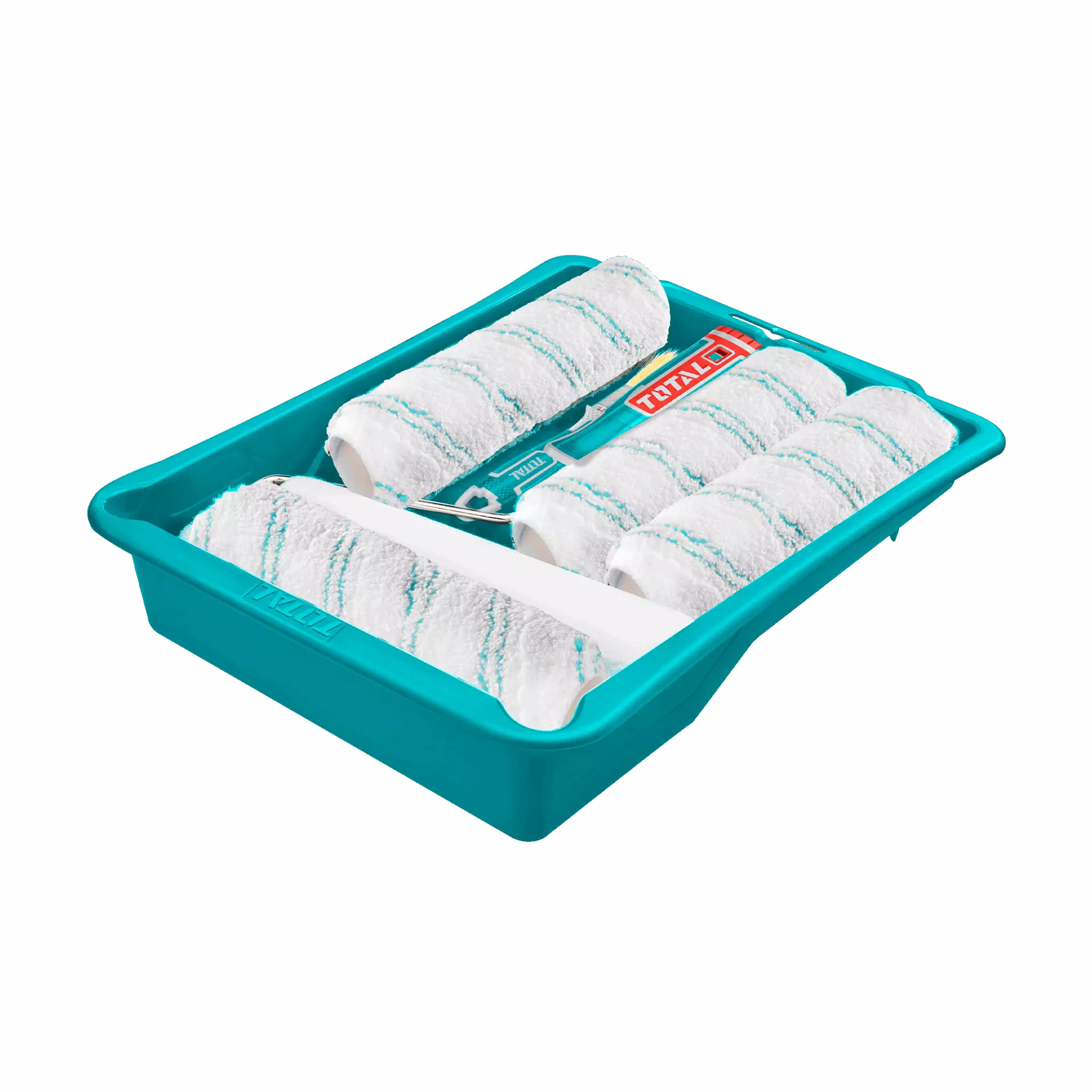 TOTAL Paint Roller Set Inner Outer Wall 8 Piece