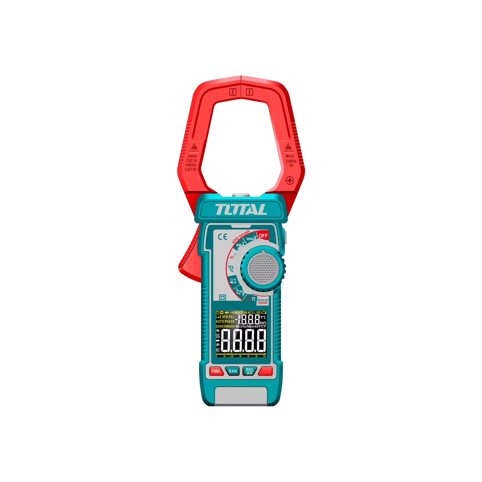 TOTAL Clamp Meter DC/AC 1000A