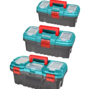 TOTAL Plastic Tool Box Set 3 Piece