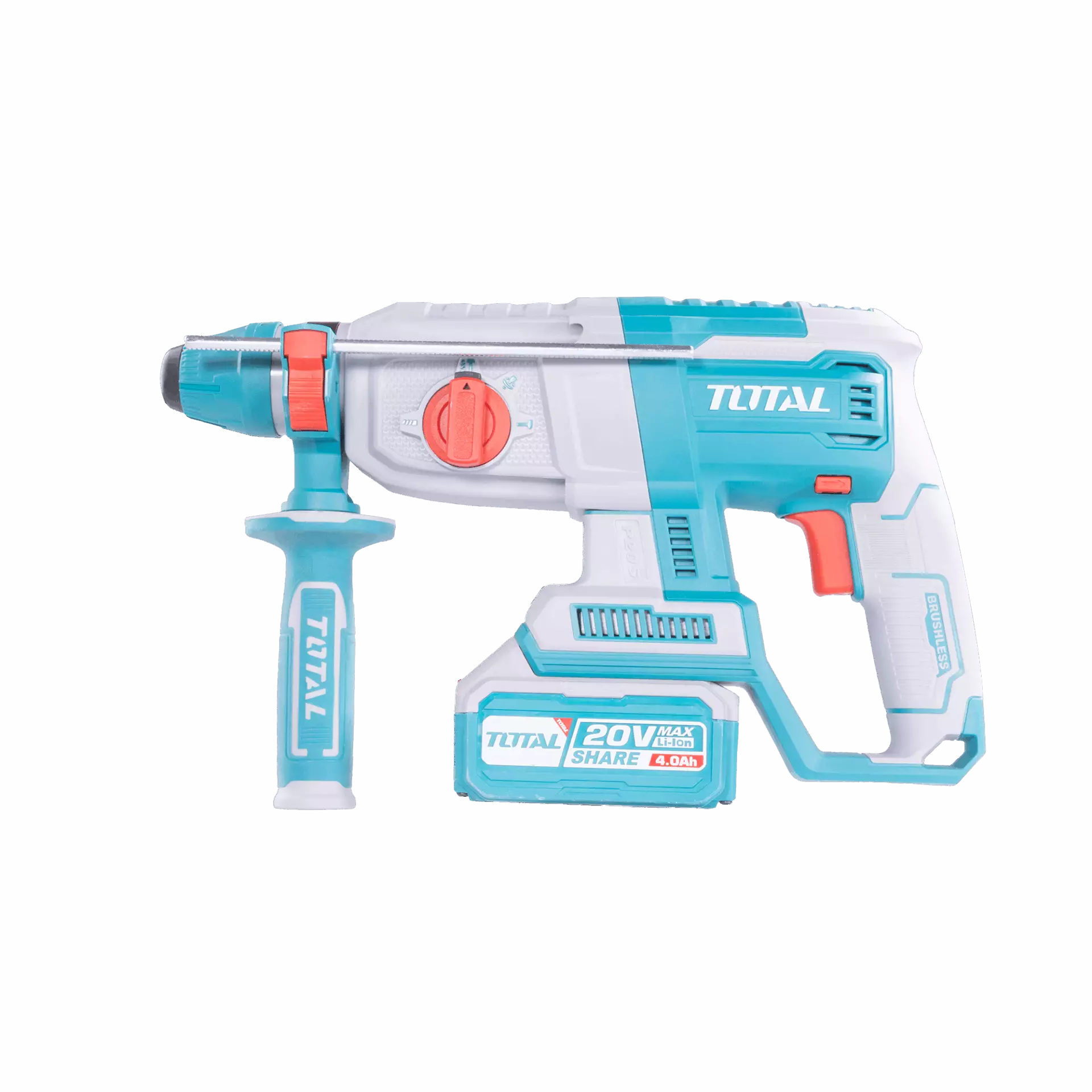 TOTAL Rotary Hammer Drill 26mm 2.5J Li-Ion 20V (Unit Only) - Image 3