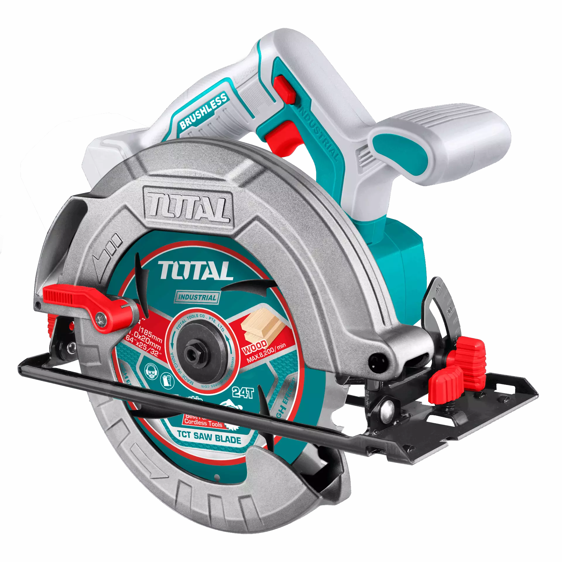 TOTAL Circular Saw 185mm Li-Ion 20V
