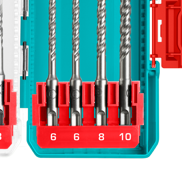 TOTAL SDS Plus Hammer Drill Bit Set 8 Piece - Image 4