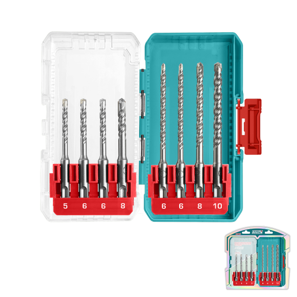 TOTAL SDS Plus Hammer Drill Bit Set 8 Piece - Image 7