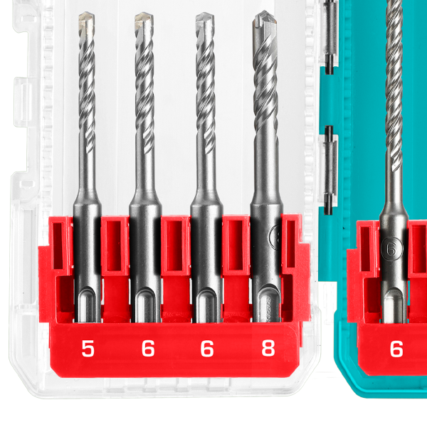 TOTAL SDS Plus Hammer Drill Bit Set 8 Piece - Image 3