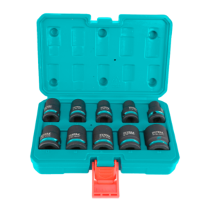 TOTAL Impact Socket Set 1/2 Inch Drive