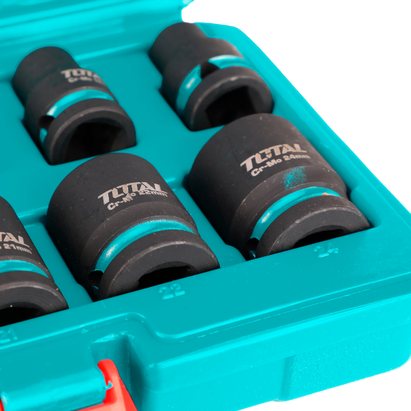 TOTAL Impact Socket Set 1/2 Inch Drive 10 Piece - Image 3